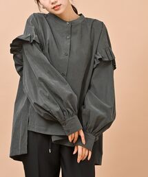 rps | ピーチ起毛フリル袖ブラウス(シャツ/ブラウス)