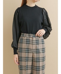 Te chichi | シフォンスリーブニット(ニット/セーター)