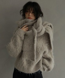 【新品・未使用】ETRE TOKYO へアリーニットストール ETRE TOKYO（エトレトウキョウ）｜ストール/ショール一覧 - WEAR