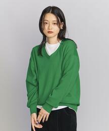 BEAUTY&YOUTH UNITED ARROWS | ソフトコットン スムース Vネック ニットプルオーバー -ウォッシャブル-(ニット/セーター)