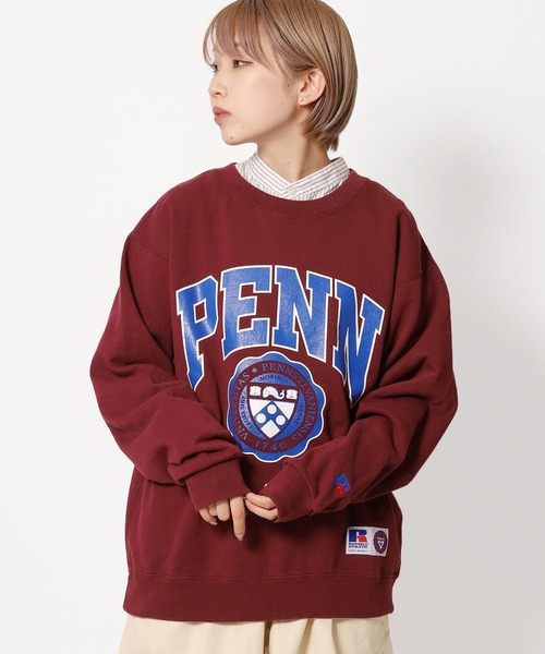 Russell Athletic(ラッセルアスレティック)の「Russell Athletic/ラッセルアスレティック The University of Pennsylvania Bookstore Sweat Crew shirt スウェット(スウェット・メンズ・ネイビー/バーガンディー/スモークグレー・XL/M/L)」の3枚目の写真