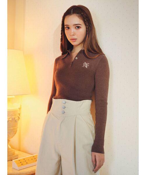 CALNAMUR(カルナムール)の「ハイウエストワイドデニム(デニムパンツ・レディース・ブラック/アイボリー・SMALL/MEDIUM)」の5枚目の写真