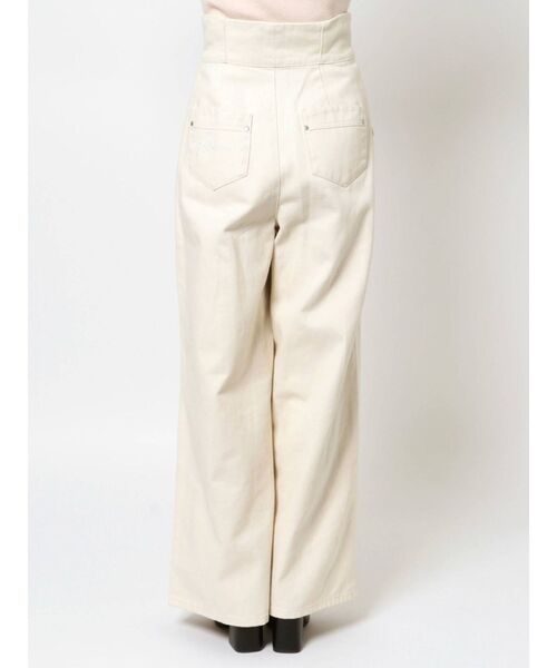 CALNAMUR(カルナムール)の「ハイウエストワイドデニム(デニムパンツ・レディース・ブラック/アイボリー・SMALL/MEDIUM)」の16枚目の写真