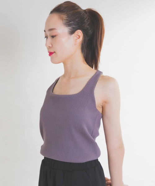 URBAN RESEARCH Sonny Label（アーバンリサーチサニーレーベル）の「SLAB Rib Tanktop（タンクトップ・レディース・チャコールグレー/ブラック/ミント・SMALL/MEDIUM）」の4枚目の写真