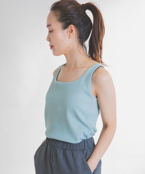URBAN RESEARCH Sonny Label（アーバンリサーチサニーレーベル）の「SLAB Rib Tanktop（タンクトップ・レディース・チャコールグレー/ブラック/ミント・SMALL/MEDIUM）」の9枚目の写真