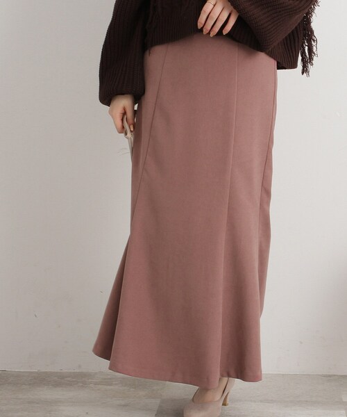 Cutie Blonde（キューティーブロンド）の「◆【落ち感が魅力】ツイル起毛マーメイドスカート（スカート・レディース・ピンク系/ブラック/ブラウン系その他/アイボリー・01/02/03）」の20枚目の写真