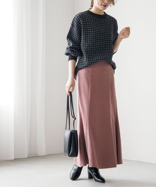 Cutie Blonde（キューティーブロンド）の「◆【落ち感が魅力】ツイル起毛マーメイドスカート（スカート・レディース・ピンク系/ブラック/ブラウン系その他/アイボリー・01/02/03）」の15枚目の写真