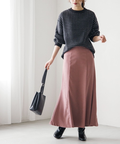 Cutie Blonde（キューティーブロンド）の「◆【落ち感が魅力】ツイル起毛マーメイドスカート（スカート・レディース・ピンク系/ブラック/ブラウン系その他/アイボリー・01/02/03）」の16枚目の写真