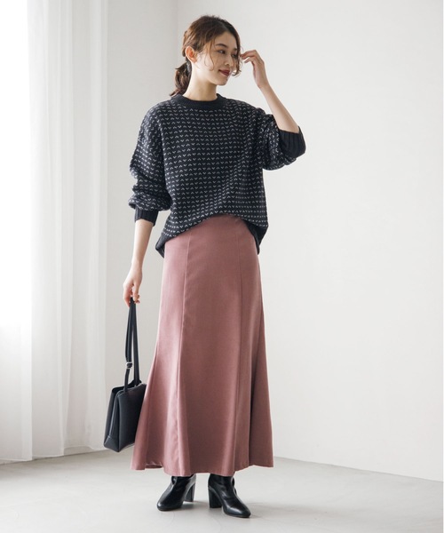 Cutie Blonde（キューティーブロンド）の「◆【落ち感が魅力】ツイル起毛マーメイドスカート（スカート・レディース・ピンク系/ブラック/ブラウン系その他/アイボリー・01/02/03）」の17枚目の写真