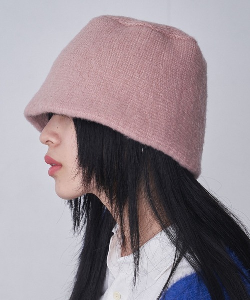 FEKETE(フェケテ)の「KNIT BUCKET HAT / ニットバケットハット(ハット・メンズ・ピンク/ブラック/チャコールグレー・FREE)」の3枚目の写真