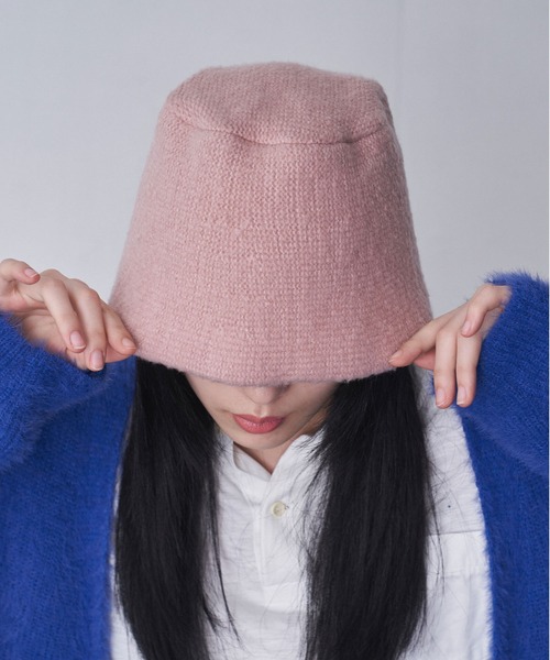 FEKETE(フェケテ)の「KNIT BUCKET HAT / ニットバケットハット(ハット・メンズ・ピンク/ブラック/チャコールグレー・FREE)」の21枚目の写真