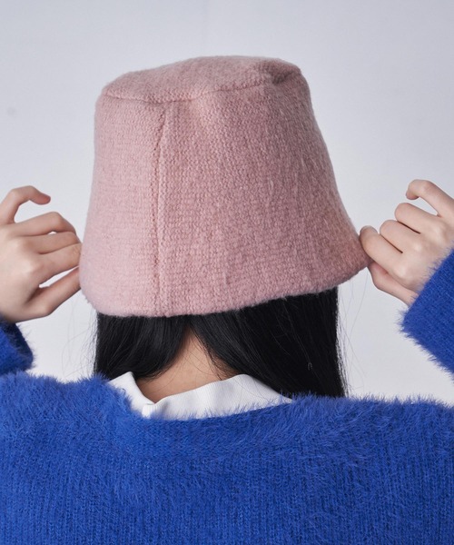 FEKETE(フェケテ)の「KNIT BUCKET HAT / ニットバケットハット(ハット・メンズ・ピンク/ブラック/チャコールグレー・FREE)」の10枚目の写真