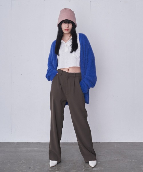 FEKETE(フェケテ)の「KNIT BUCKET HAT / ニットバケットハット(ハット・メンズ・ピンク/ブラック/チャコールグレー・FREE)」の7枚目の写真