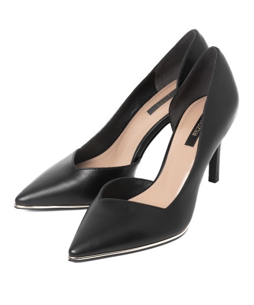 REZOY(リゾイ)の「【REZOY】ゴールドパイピングサイドオープンパンプス(パンプス・レディース・ブラック/ブラウン系その他/ベージュ系その他・22cm/22.5cm/23cm/23.5cm/24cm/24.5cm)」の2枚目の写真