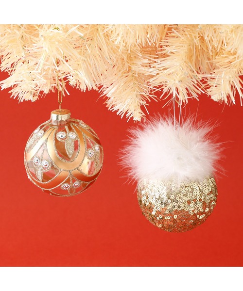 フランフラン！クリスマスオーナメントスパンコール！6個セット