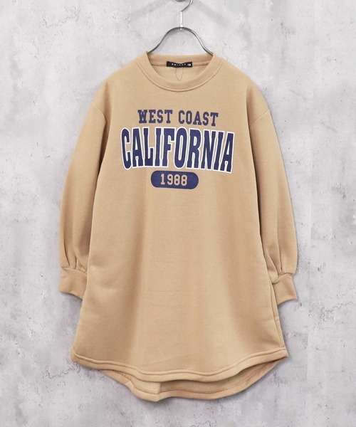 THE CASUAL（カジュアル）の「選べる18カラービッグシルエットボリューム袖ワンピース（ワンピース・キッズ・ブラック系/ベージュ系1/ベージュ/オートミール/ダークグリーン/キャメル/グレー系2/ベージュ系/ブラック/グレイッシュベージュ/ダークグリーン系/チャコール/杢グレー/ヘザーチャコール/グレー系/グレー系1/ピンク/ネイビー・150cm/110cm/130cm/120cm/160cm/140cm）」の13枚目の写真