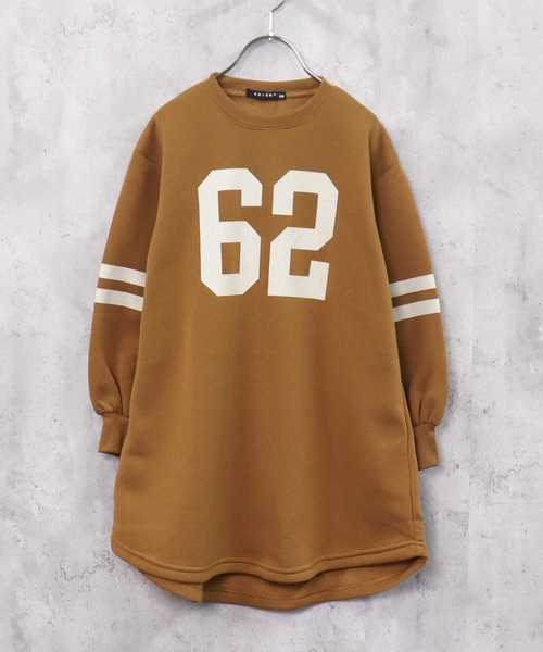 THE CASUAL（カジュアル）の「選べる18カラービッグシルエットボリューム袖ワンピース（ワンピース・キッズ・ブラック系/ベージュ系1/ベージュ/オートミール/ダークグリーン/キャメル/グレー系2/ベージュ系/ブラック/グレイッシュベージュ/ダークグリーン系/チャコール/杢グレー/ヘザーチャコール/グレー系/グレー系1/ピンク/ネイビー・150cm/110cm/130cm/120cm/160cm/140cm）」の17枚目の写真