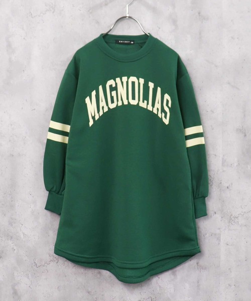 THE CASUAL（カジュアル）の「選べる18カラービッグシルエットボリューム袖ワンピース（ワンピース・キッズ・ブラック系/ベージュ系1/ベージュ/オートミール/ダークグリーン/キャメル/グレー系2/ベージュ系/ブラック/グレイッシュベージュ/ダークグリーン系/チャコール/杢グレー/ヘザーチャコール/グレー系/グレー系1/ピンク/ネイビー・150cm/110cm/130cm/120cm/160cm/140cm）」の15枚目の写真