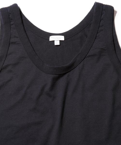 BEAUTY&YOUTH UNITED ARROWS（ビューティーアンドユースユナイテッドアローズ）の「BY ∴ ロング タンクトップ MADE IN JAPAN ◆（タンクトップ・メンズ・ホワイト/ネイビー・SMALL/MEDIUM/LARGE）」の8枚目の写真