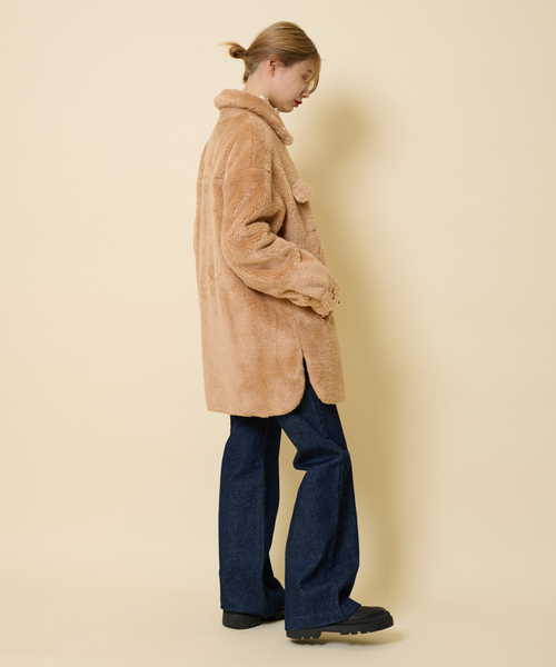U by SPICK&SPAN SELECT(ユーバイスピックアンドスパンセレクト)の「【MOLLIOLLI/モリオリ】 ASHLEY SHIRKET HALF コート(その他アウター・レディース・キャメル・FREE)」の11枚目の写真
