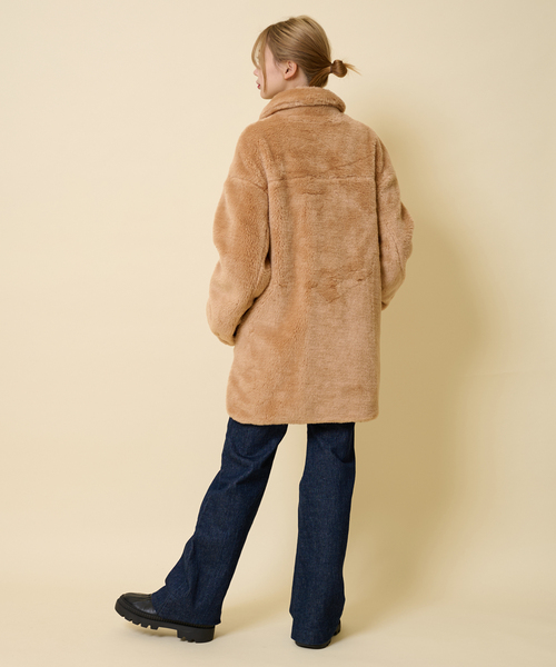 U by SPICK&SPAN SELECT(ユーバイスピックアンドスパンセレクト)の「【MOLLIOLLI/モリオリ】 ASHLEY SHIRKET HALF コート(その他アウター・レディース・キャメル・FREE)」の12枚目の写真
