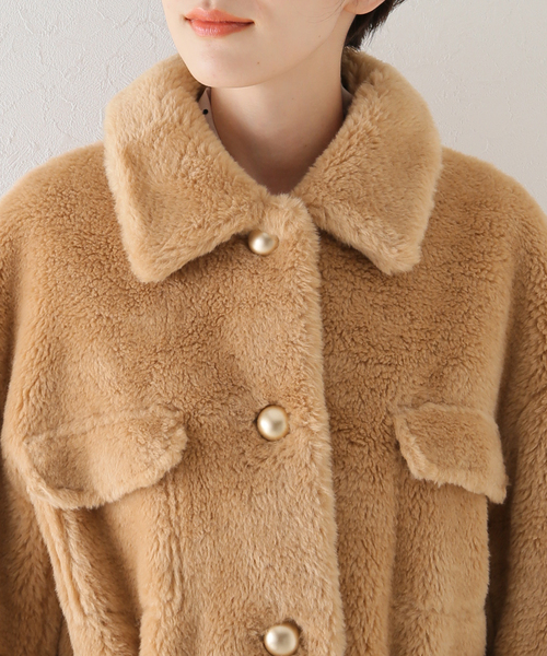 U by SPICK&SPAN SELECT(ユーバイスピックアンドスパンセレクト)の「【MOLLIOLLI/モリオリ】 ASHLEY SHIRKET HALF コート(その他アウター・レディース・キャメル・FREE)」の16枚目の写真