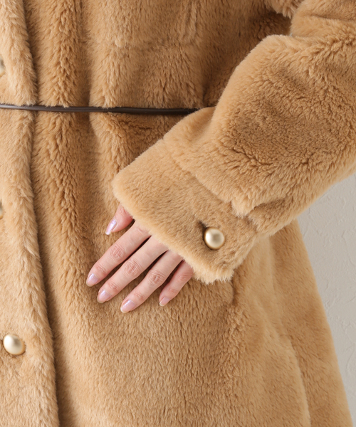 U by SPICK&SPAN SELECT(ユーバイスピックアンドスパンセレクト)の「【MOLLIOLLI/モリオリ】 ASHLEY SHIRKET HALF コート(その他アウター・レディース・キャメル・FREE)」の19枚目の写真
