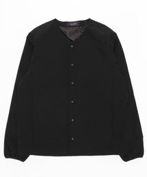 Grand PARK | 裏ラミネートコーティング中綿ノーカラーブルゾン(ダウンジャケット/コート)