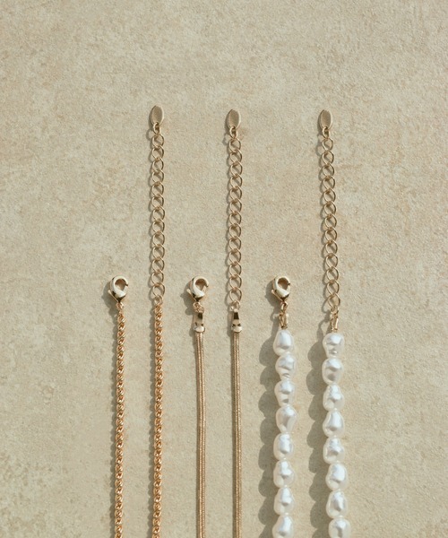 GOLDY（ゴールディ）の「パール × チェーン マルチ レイヤード ネックレス（ネックレス・レディース・ゴールド/シルバー・FREE）」の5枚目の写真