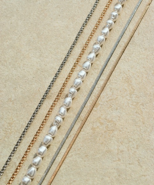 GOLDY（ゴールディ）の「パール × チェーン マルチ レイヤード ネックレス（ネックレス・レディース・ゴールド/シルバー・FREE）」の8枚目の写真