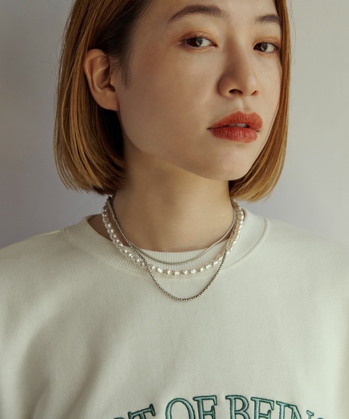 GOLDY（ゴールディ）の「パール × チェーン マルチ レイヤード ネックレス（ネックレス・レディース・ゴールド/シルバー・FREE）」の9枚目の写真