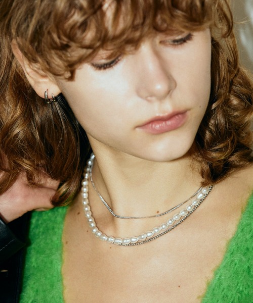 GOLDY（ゴールディ）の「パール × チェーン マルチ レイヤード ネックレス（ネックレス・レディース・ゴールド/シルバー・FREE）」の6枚目の写真