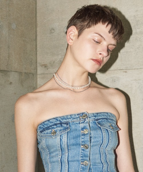 GOLDY（ゴールディ）の「パール × チェーン マルチ レイヤード ネックレス（ネックレス・レディース・ゴールド/シルバー・FREE）」の10枚目の写真