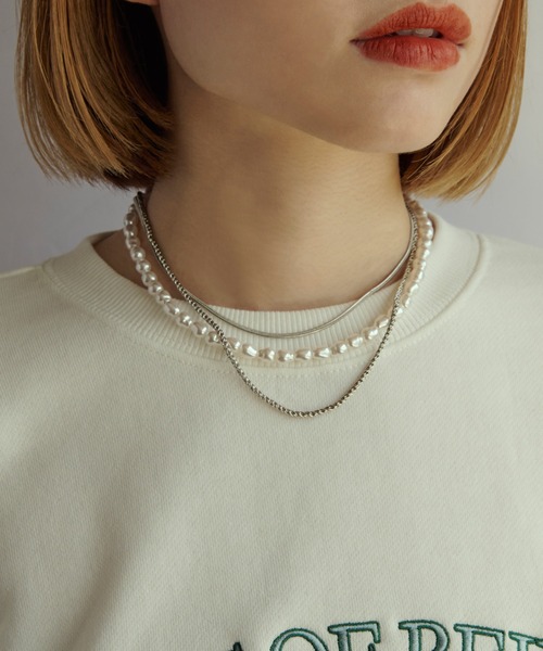 GOLDY（ゴールディ）の「パール × チェーン マルチ レイヤード ネックレス（ネックレス・レディース・ゴールド/シルバー・FREE）」の19枚目の写真