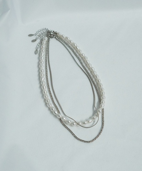 GOLDY（ゴールディ）の「パール × チェーン マルチ レイヤード ネックレス（ネックレス・レディース・ゴールド/シルバー・FREE）」の20枚目の写真