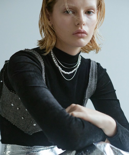 GOLDY（ゴールディ）の「パール × チェーン マルチ レイヤード ネックレス（ネックレス・レディース・ゴールド/シルバー・FREE）」の22枚目の写真