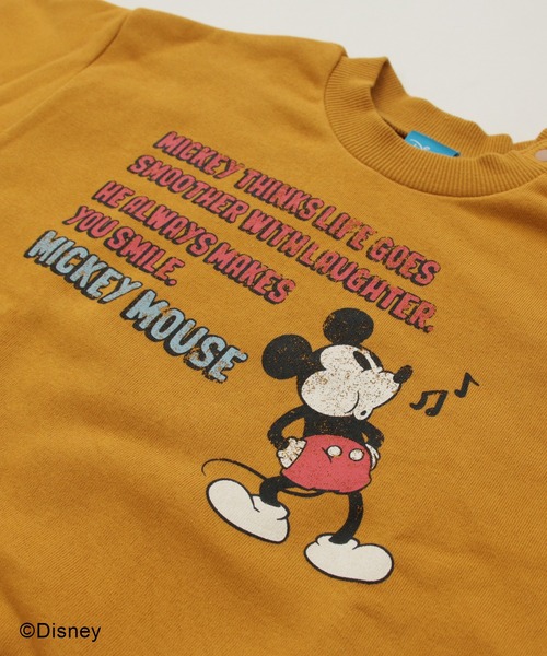 セール】【Disney】 ミッキーマウス / 裏起毛トレーナー