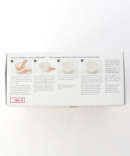 212 KITCHEN STORE(トゥワントゥキッチンストア)の「米とぎにも使えるザルとボール GY <like-it ライクイット>(キッチンツール・レディース・その他・00)」の11枚目の写真