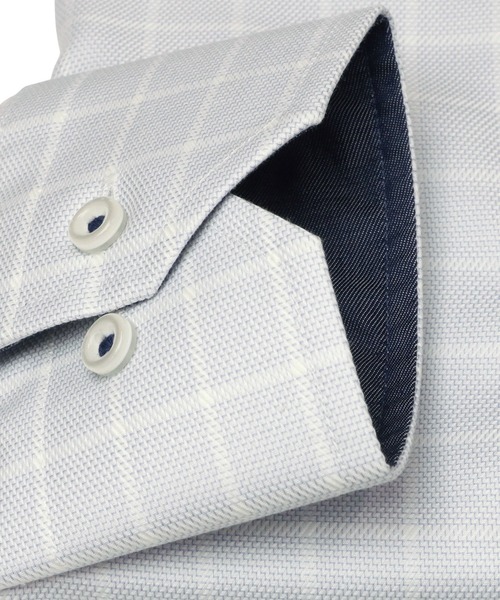 TOKYO SHIRTS（トウキョウシャツ）の「スーピマ 形態安定ノーアイロン ドゥエボットーニ・ボタンダウン 長袖ビジネスワイシャツ（ビジネスシャツ・メンズ・ライトブルー・首回り39cm-裄丈84cm/首回り43cm-裄丈82cm/首回り37cm-裄丈80cm/首回り39cm-裄丈80cm/首回り41cm-裄丈82cm/首回り41cm-裄丈86cm/首回り37cm-裄丈84cm/首回り42cm-裄丈82cm/首回り43cm-裄丈86cm/首回り42cm-裄丈86cm）」の3枚目の写真