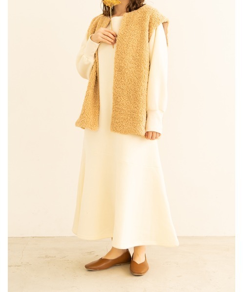 chocomee（チョコミー）の「mermaid sweat one-piece/マーメイドスウェットワンピース（ワンピース・レディース・ライトグレー/アイボリー・ONESIZE）」の21枚目の写真