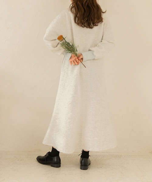 chocomee（チョコミー）の「mermaid sweat one-piece/マーメイドスウェットワンピース（ワンピース・レディース・ライトグレー/アイボリー・ONESIZE）」の22枚目の写真