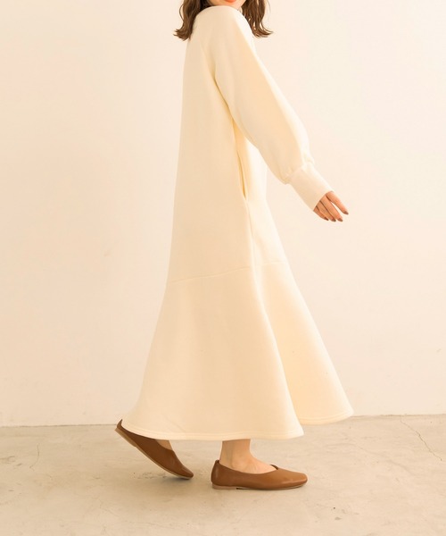 chocomee（チョコミー）の「mermaid sweat one-piece/マーメイドスウェットワンピース（ワンピース・レディース・ライトグレー/アイボリー・ONESIZE）」の18枚目の写真