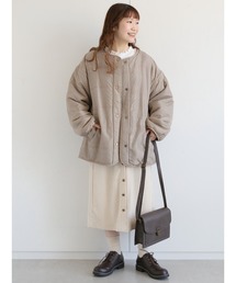 ehka sopo | 無地／チェックボアアソートリバーシブルブルゾン(ブルゾン)