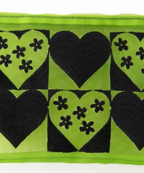 Casselini（キャセリーニ）の「Casselini(キャセリーニ)チュール刺繍ポーチ（ポーチ・レディース・ブルー/グリーン/ブラック/ピンク・FREE）」の15枚目の写真