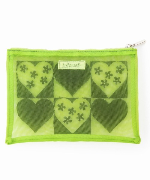 Casselini（キャセリーニ）の「Casselini(キャセリーニ)チュール刺繍ポーチ（ポーチ・レディース・ブルー/グリーン/ブラック/ピンク・FREE）」の19枚目の写真