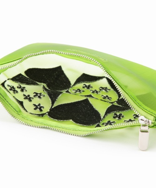 Casselini（キャセリーニ）の「Casselini(キャセリーニ)チュール刺繍ポーチ（ポーチ・レディース・ブルー/グリーン/ブラック/ピンク・FREE）」の20枚目の写真