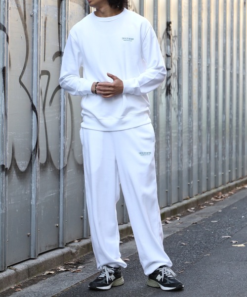 MAISON CLUB(メゾンクラブ)の「【MAISON CLUB】ワンポイント刺繍スウェットパンツ LESS IS MORE 裏毛 セットアップ対応(スウェットパンツ・メンズ・ブラック/グレー/ホワイト/ネイビー/グリーン・L/XL/M)」の6枚目の写真