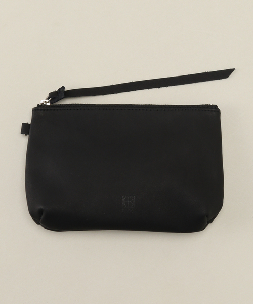 hobo（ホーボー）の「【hobo×JOURNAL STANDARD/ホーボー】別注 PAIR CASE COW LEATHER WITH STRAP（クラッチバッグ・メンズ・ブラック/チョコ・FREE）」の3枚目の写真