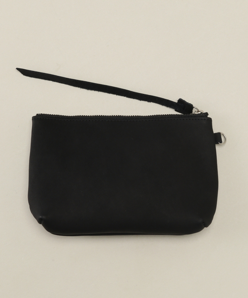 hobo（ホーボー）の「【hobo×JOURNAL STANDARD/ホーボー】別注 PAIR CASE COW LEATHER WITH STRAP（クラッチバッグ・メンズ・ブラック/チョコ・FREE）」の4枚目の写真