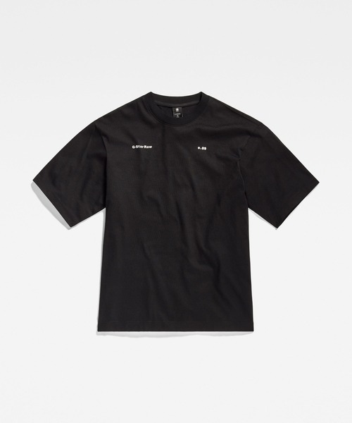 G-STAR（ジースター）の「UNISEX BOXY BASE T-SHIRT/ワンポイント/ロゴ/ユニセックス/オーバーサイズ（Tシャツ/カットソー・メンズ・ホワイト/ダークブラック・LARGE/MEDIUM/SMALL/X-LARGE/X-SMALL）」の9枚目の写真